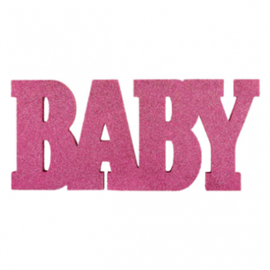 Picture of DECOR - BABY STANDING MDF SIGN - GIRL
