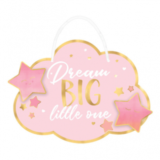 Image sur OH BABY GIRL HANGING SIGN