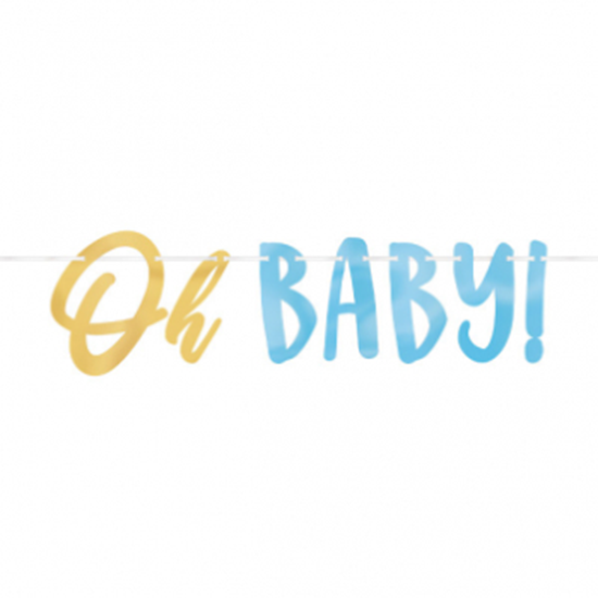 Picture of OH BABY BOY LETTER BANNER