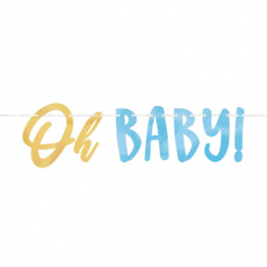 Image sur OH BABY BOY LETTER BANNER