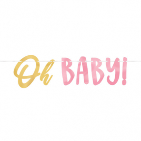 Picture of OH BABY GIRL LETTER BANNER