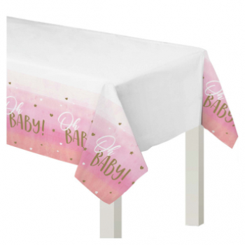 Image de OH BABY GIRL PLASTIC TABLE COVER