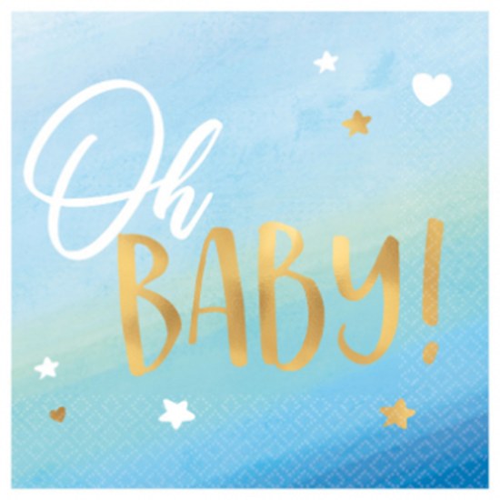 Picture of OH BABY BOY BEVERAGE NAPKINS