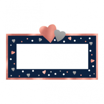 Image de NAVY BRIDE PLACE CARDS - 25CT