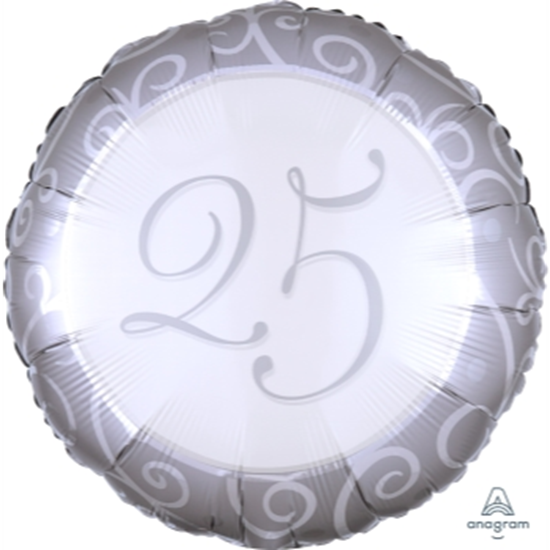 Picture of 18" FOIL - 25TH ANNIVERSARY