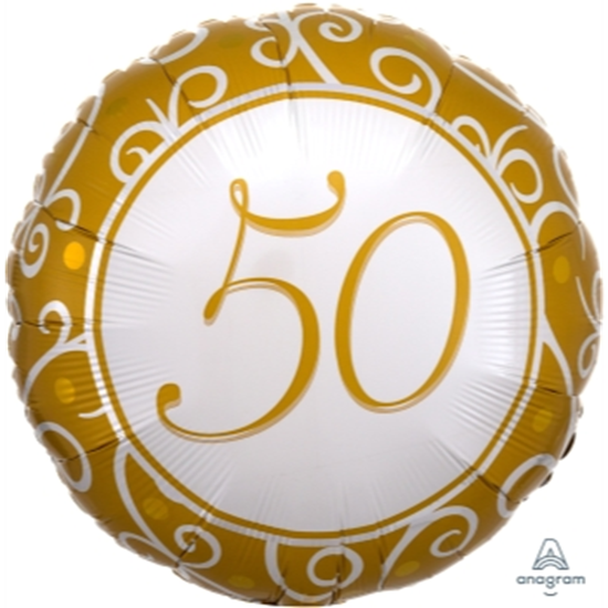 Image sur 50th - ANNIVERSARY - 18" FOIL BALLOON