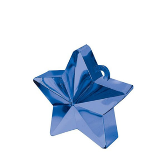 Picture of PLASTIC STAR  BALLOON WEIGHT - BLUE