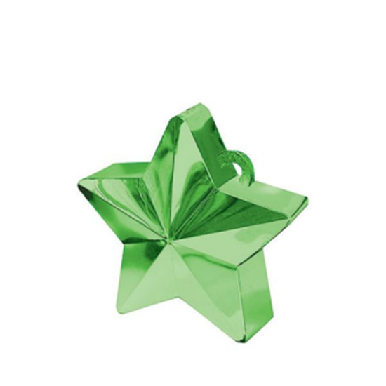 Picture of PLASTIC STAR  BALLOON WEIGHT - GREEN