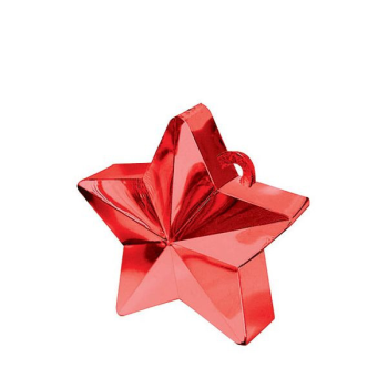 Image de PLASTIC STAR  BALLOON WEIGHT - RED