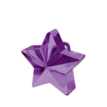 Image de PLASTIC STAR BALLOON WEIGHT - PURPLE