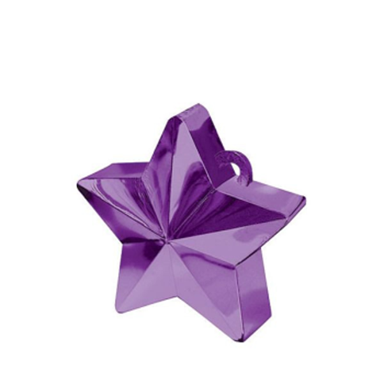 Picture of PLASTIC STAR BALLOON WEIGHT - PURPLE
