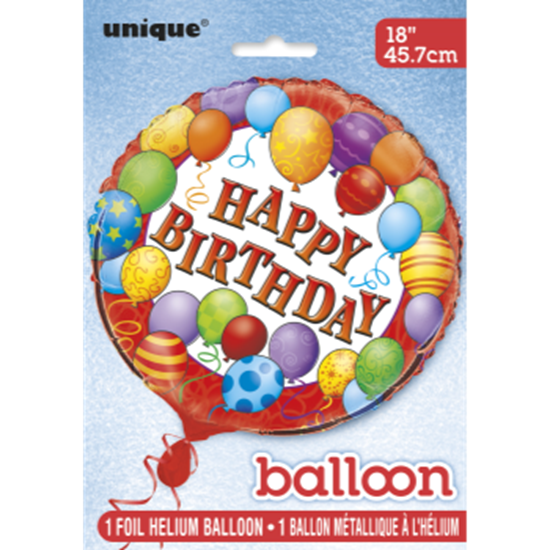 Picture of 18" FOIL - BIRTHDAY BALLOONS