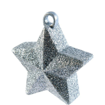 Image de GLITTER STAR BALLOON WEIGHT - SILVER