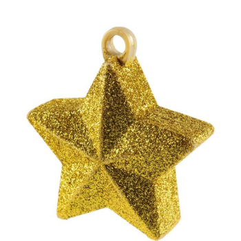 Image de GLITTER STAR BALLOON WEIGHT - GOLD