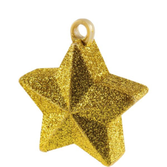 Picture of GLITTER STAR BALLOON WEIGHT - GOLD