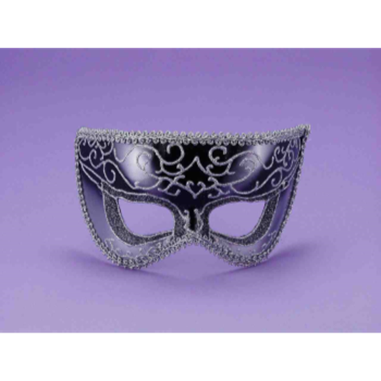 Picture of VENETIAN MASK - BLACK & SILVER