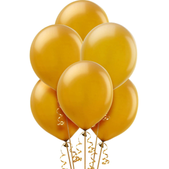 Image sur 12" PEARL GOLD BALLOONS