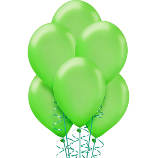 Picture of 12" LIME GREEN BALLOONS