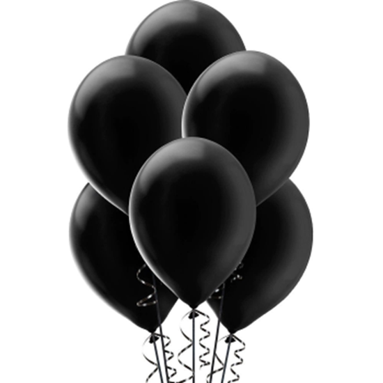 Image sur 12" PEARL BLACK BALLOONS