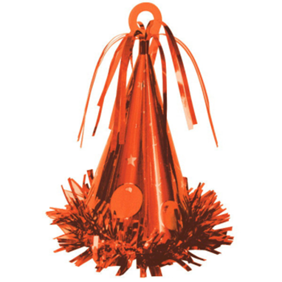 Picture of PARTY HAT BALLOON WEIGHT - ORANGE