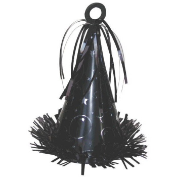 Image de PARTY HAT BALLOON WEIGHT - BLACK