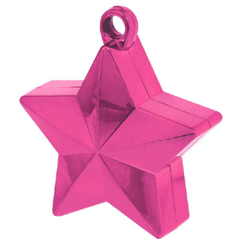 Picture of PLASTIC STAR  BALLOON WEIGHT - BRIGHT PINK