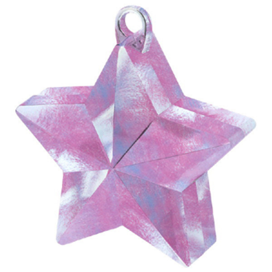 Picture of PLASTIC STAR  BALLOON WEIGHT - IRIDESCENT