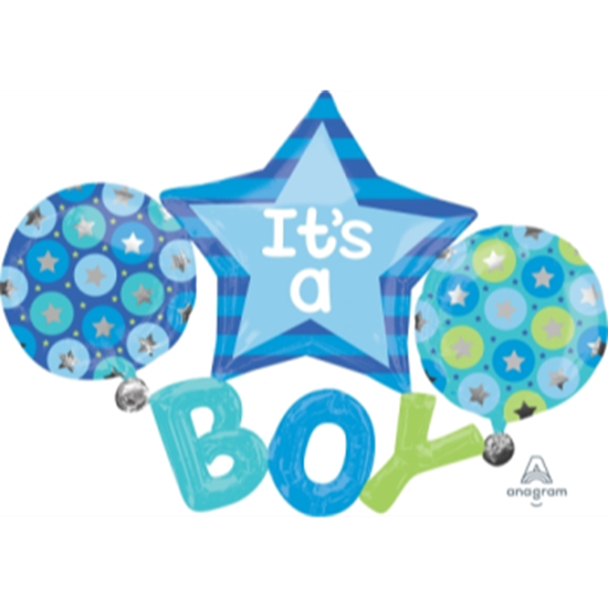Picture of IT'S A BOY SUPERSHAPE BALLOON