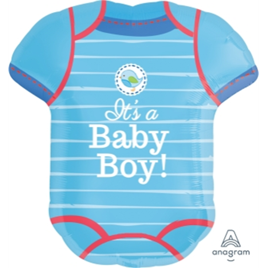 Picture of SHOWER WITH LOVE BLUE ONESIE SUPERSHAPE