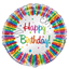 Picture of 18" FOIL - RAINBOW RIBBONS BIRTHDAY