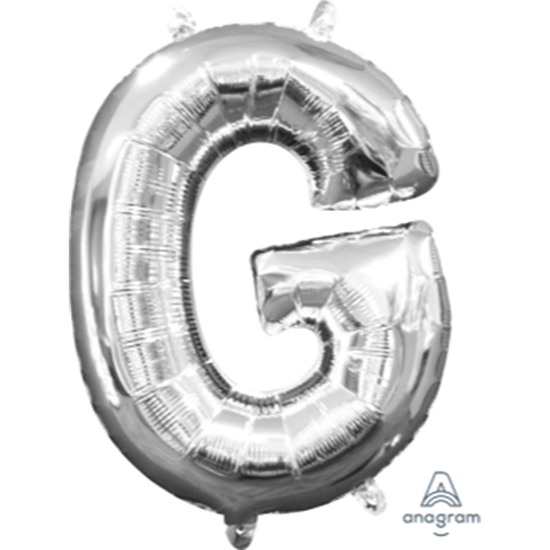Picture of MINI SHAPE LETTER G  - SILVER (AIR FILLED)