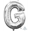 Picture of MINI SHAPE LETTER G  - SILVER (AIR FILLED)