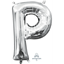 Picture of MINI SHAPE LETTER P  - SILVER (AIR FILLED)