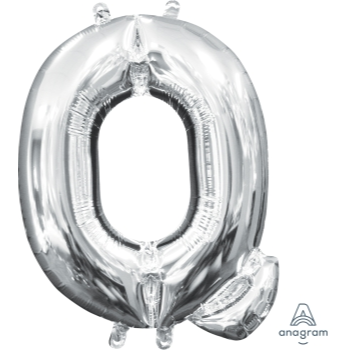 Image de MINI SHAPE LETTER Q  - SILVER (AIR FILLED)
