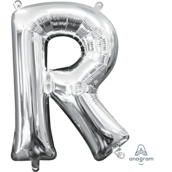Picture of MINI SHAPE LETTER R  - SILVER (AIR FILLED)