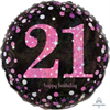 Image sur 18" FOIL - PINK CELEBRATION 21st BIRTHDAY