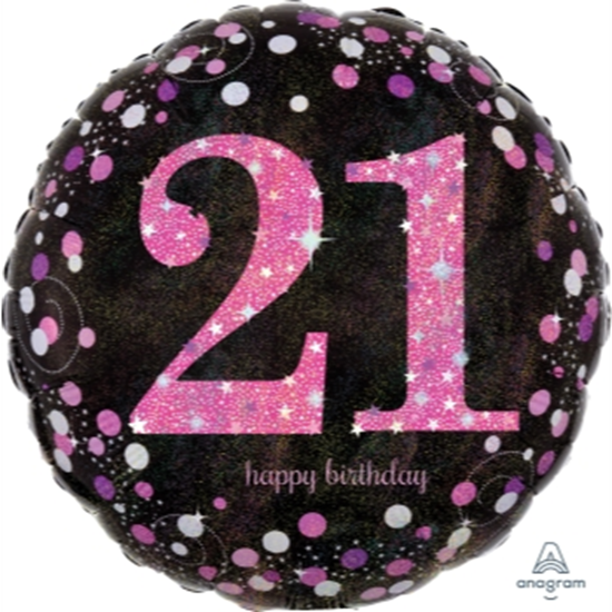 Picture of 18" FOIL - PINK CELEBRATION 21st BIRTHDAY