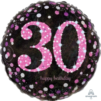 Image de 30th - 18" FOIL - PINK CELEBRATION BIRTHDAY