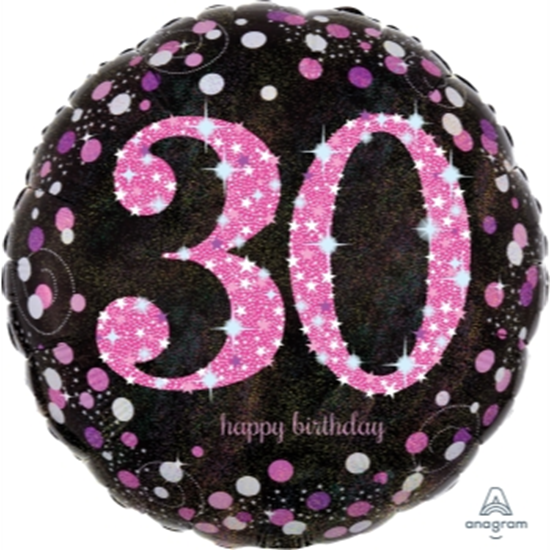 Picture of 30th - 18" FOIL - PINK CELEBRATION BIRTHDAY