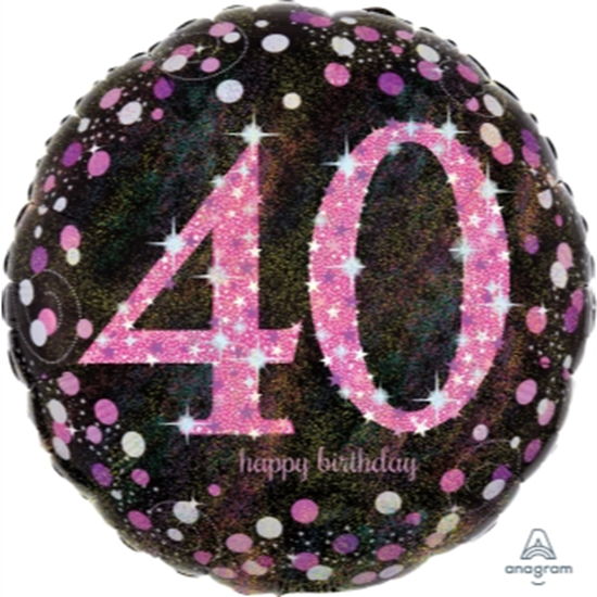 Picture of 40th - 18" FOIL - PINK BIRTHDAY CELEBRATION