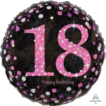 Image de 18" FOIL - PINK CELEBRATION 18TH BIRTHDAY