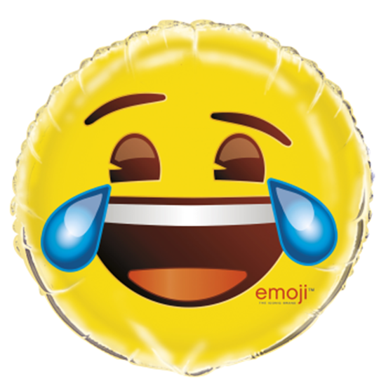 Picture of 18" FOIL - EMOJI CRYING/LAUGHING