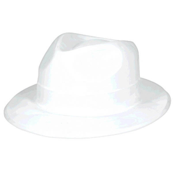 Picture of WHITE PLS FEDORA HAT