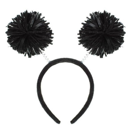 Image sur BLACK POM POM HEADBOPPER