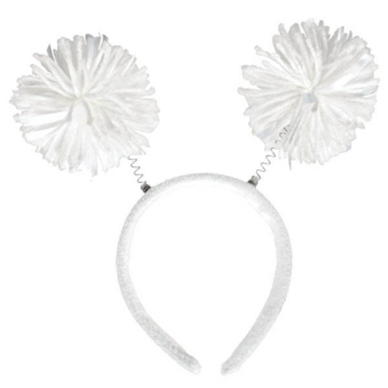 Image sur WHITE POM POM HEADBOPPER