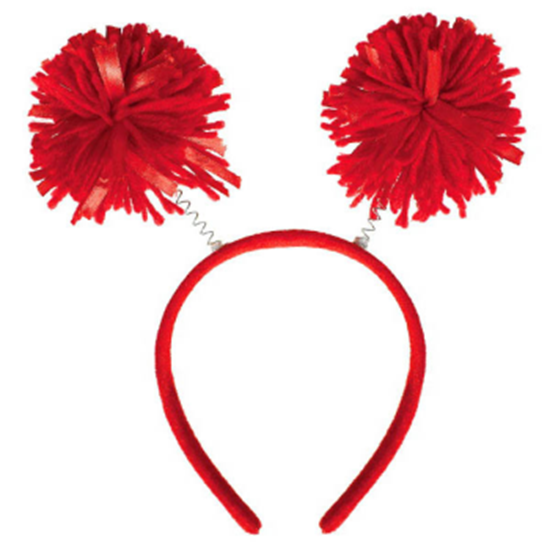 Picture of RED POM POM HEADBOPPER