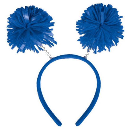 Picture of BLUE POM POM HEADBOPPER