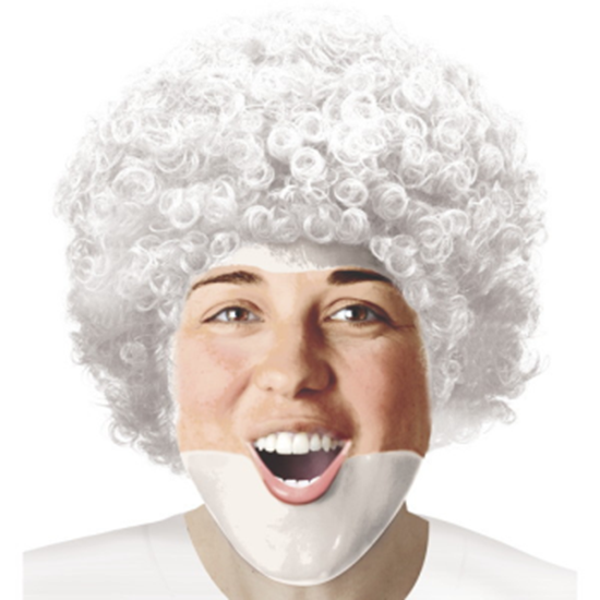 Image sur WHITE CURLY WIG