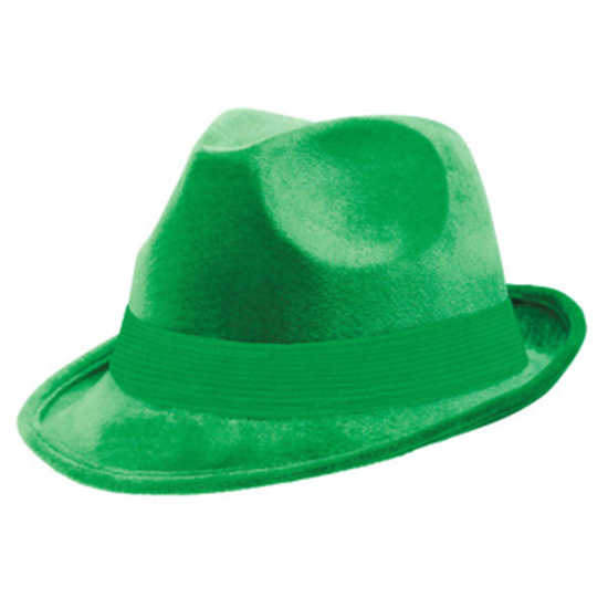 Image sur GREEN FELT FEDORA HAT