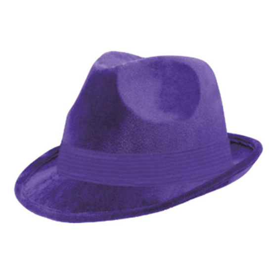 Picture of PURPLE FELT FEDORA HAT